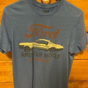 Ford Vintage Blue Muscle Car T-Shirt